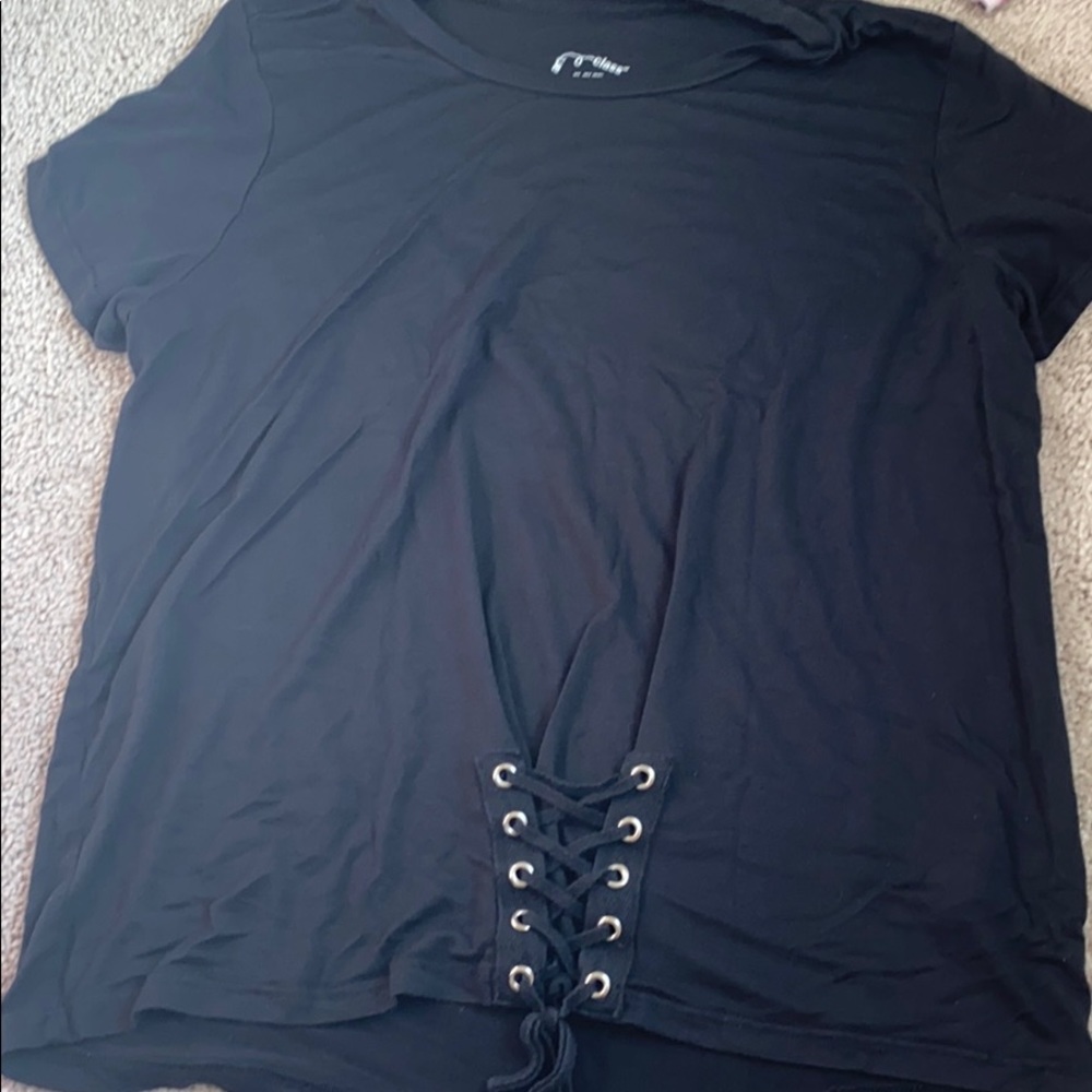 Children black t shirt